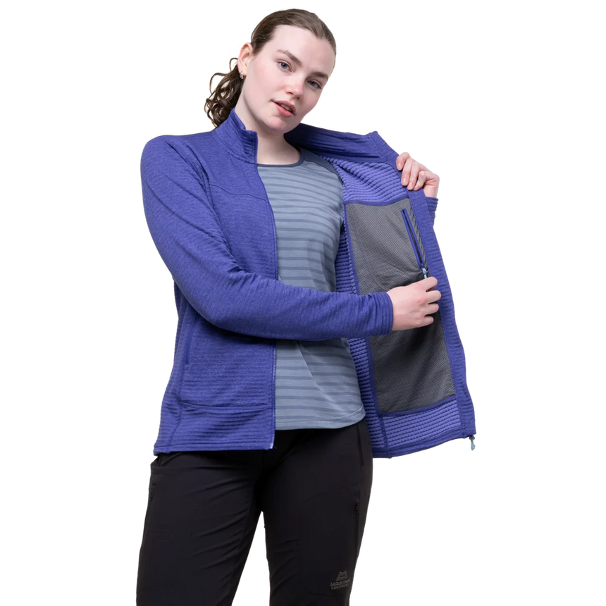 Mountain Equipment Apiro Women's Jacket Outdoor Action Clematis- Inner Zipped Pocket