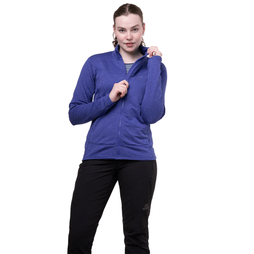 Mountain Equipment Apiro Women's Jacket Outdoor Action Clematis- YKK® Centre Front Zip