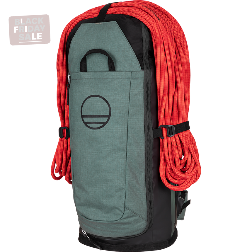 Wild Country Climbing Crag Hauler 40 Backpack Outdoor Action Black/Marsh - Self-standing design