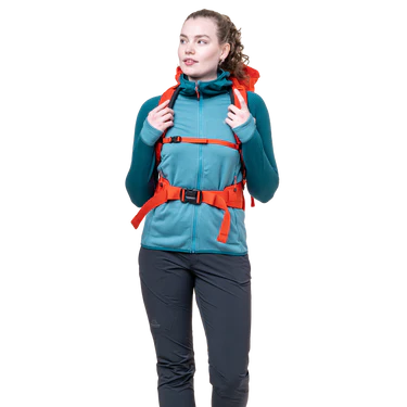 Mountain Equipment Eclipse Hooded Women's Jacket Outdoor Action Topaz/Medieval- with Harness