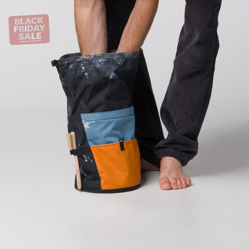 Wild Country Climbing Sequence Chalk Bucket Outdoor Action Deepwater/Sandstone/Black - Roll top