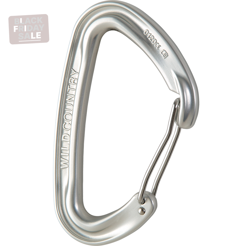 Wild Country Climbing Wildwire Carabiner Outdoor Action Silver - Side
