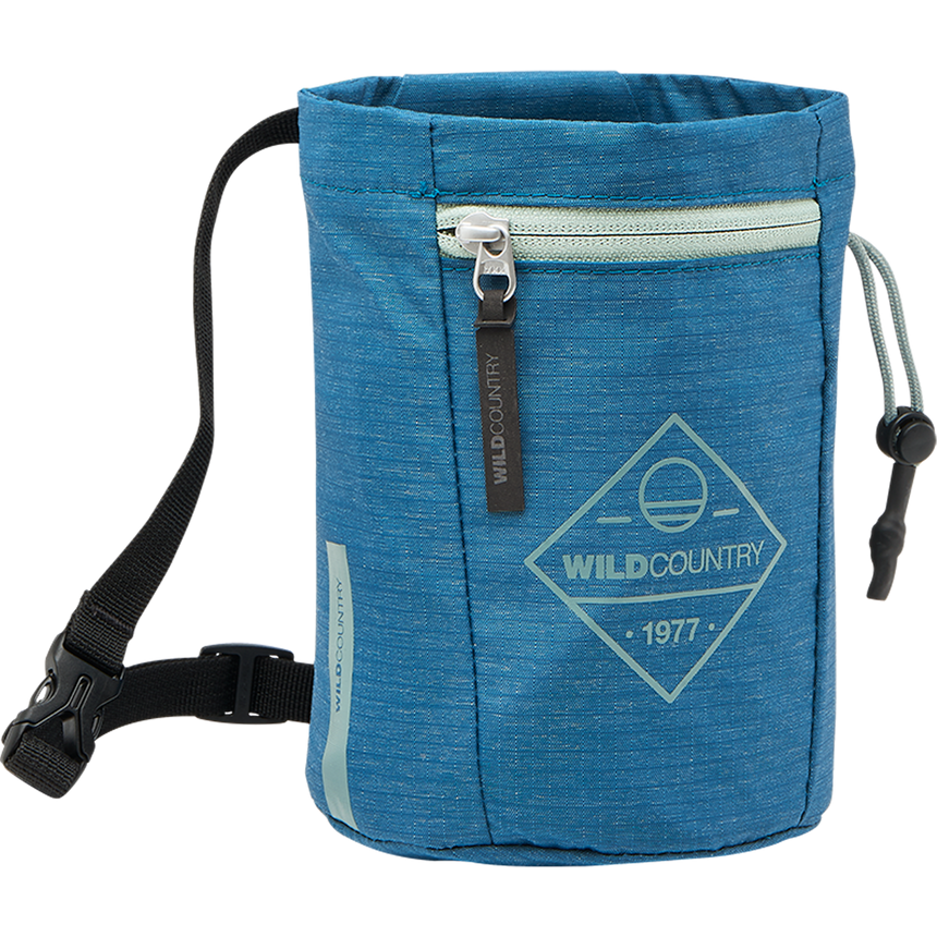 Wild Country Climbing Syncro Chalkbag Outdoor Action Petrol - Front Angled