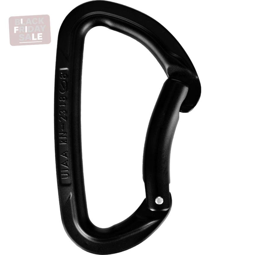 Wild Country Climbing Session Bent Gate Carabiner Outdoor Action Black - Side