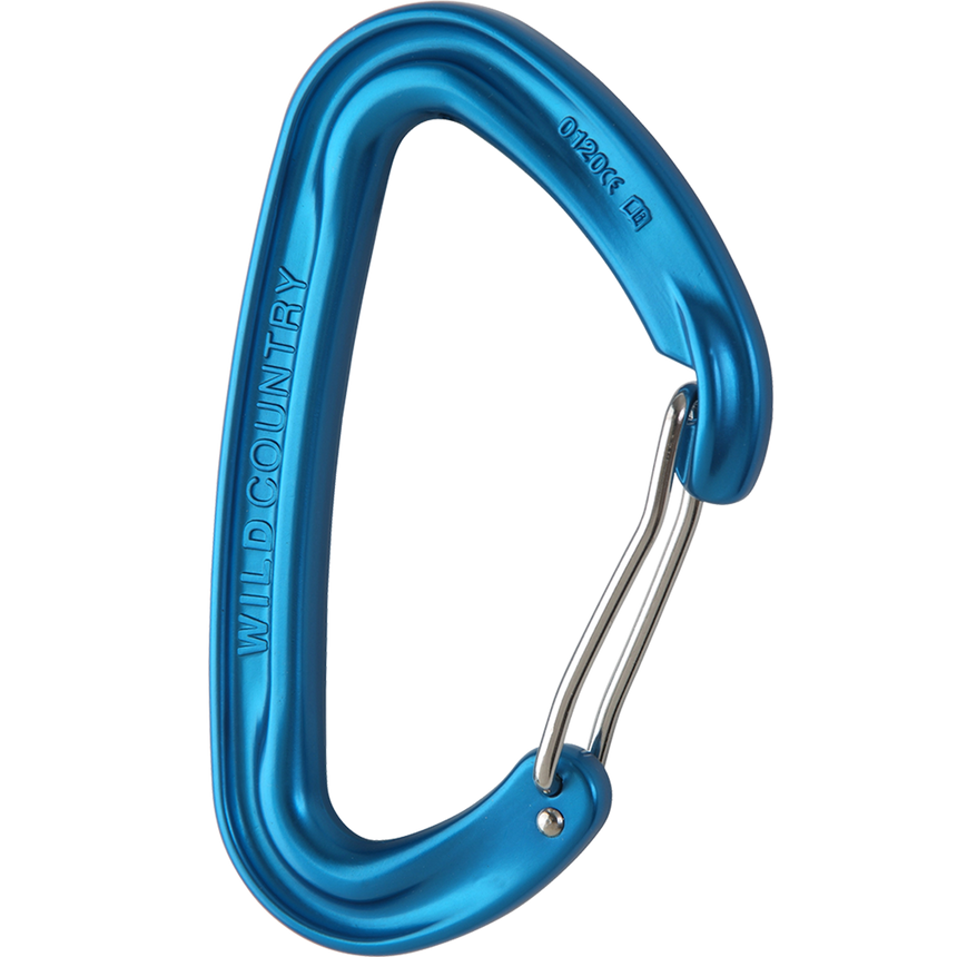 Wild Country Climbing Wildwire Carabiner Outdoor Action Blue - Side