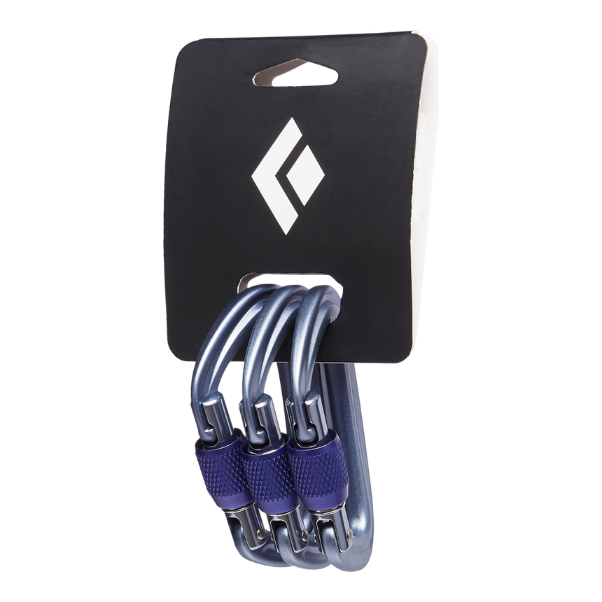 Black DiamondBlack Diamond LiteForge Screwgate Carabiner 3-PackOutdoor Action