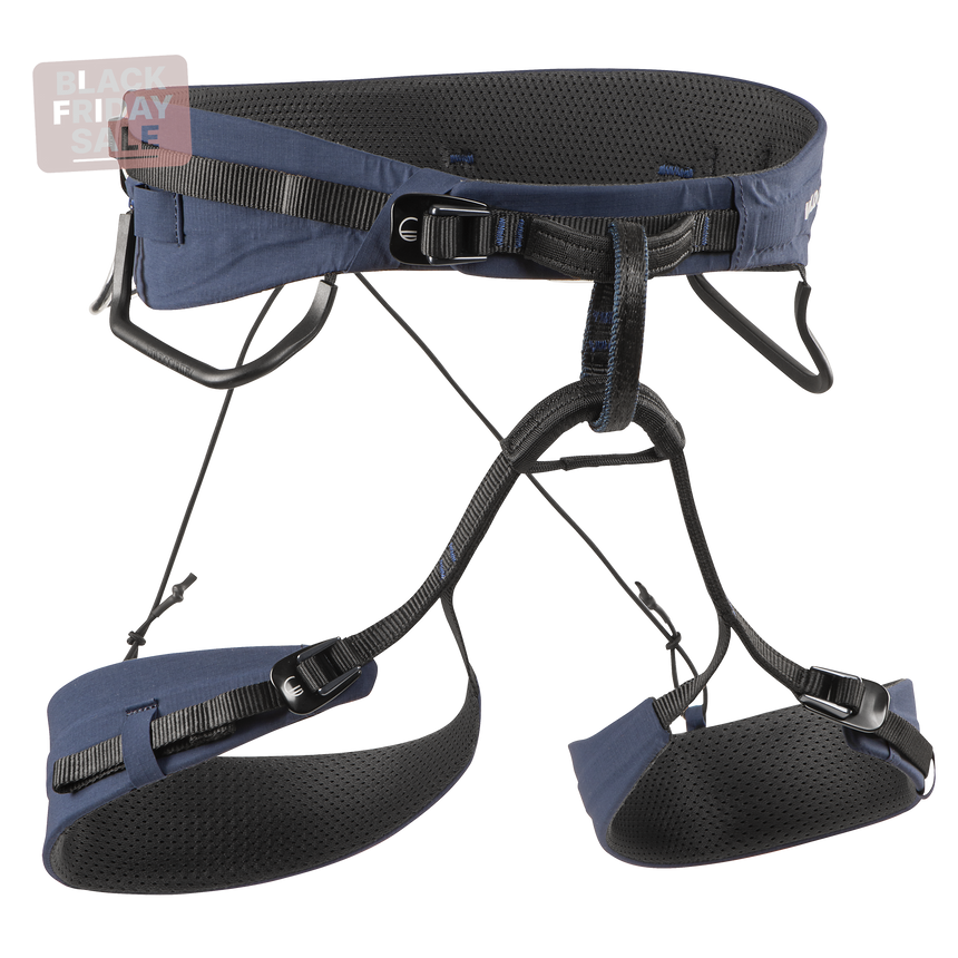 Wild Country Climbing Mosquito Pro Harness Outdoor Action Navy - Front Angled