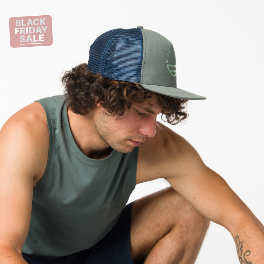 Wild Country Climbing Flow Cap Outdoor Action Marsh/3850 - Trucker style cap with flat brim