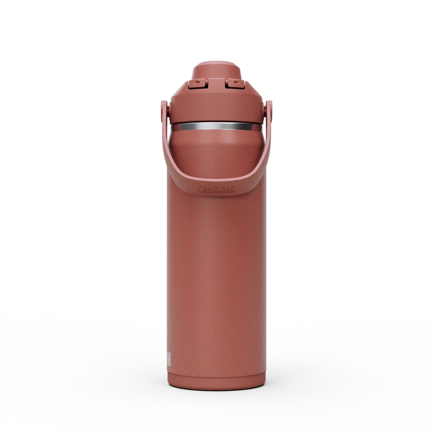 Camelbak Thrive™ Chug 20oz Bottle, Insulated Stainless Steel Outdoor Action Sierra Red- Side