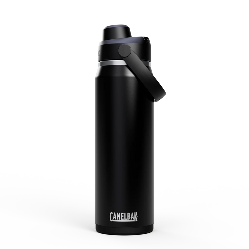 Camelbak Thrive™ Chug 25oz Bottle, Insulated Stainless Steel Outdoor Action Black- Front