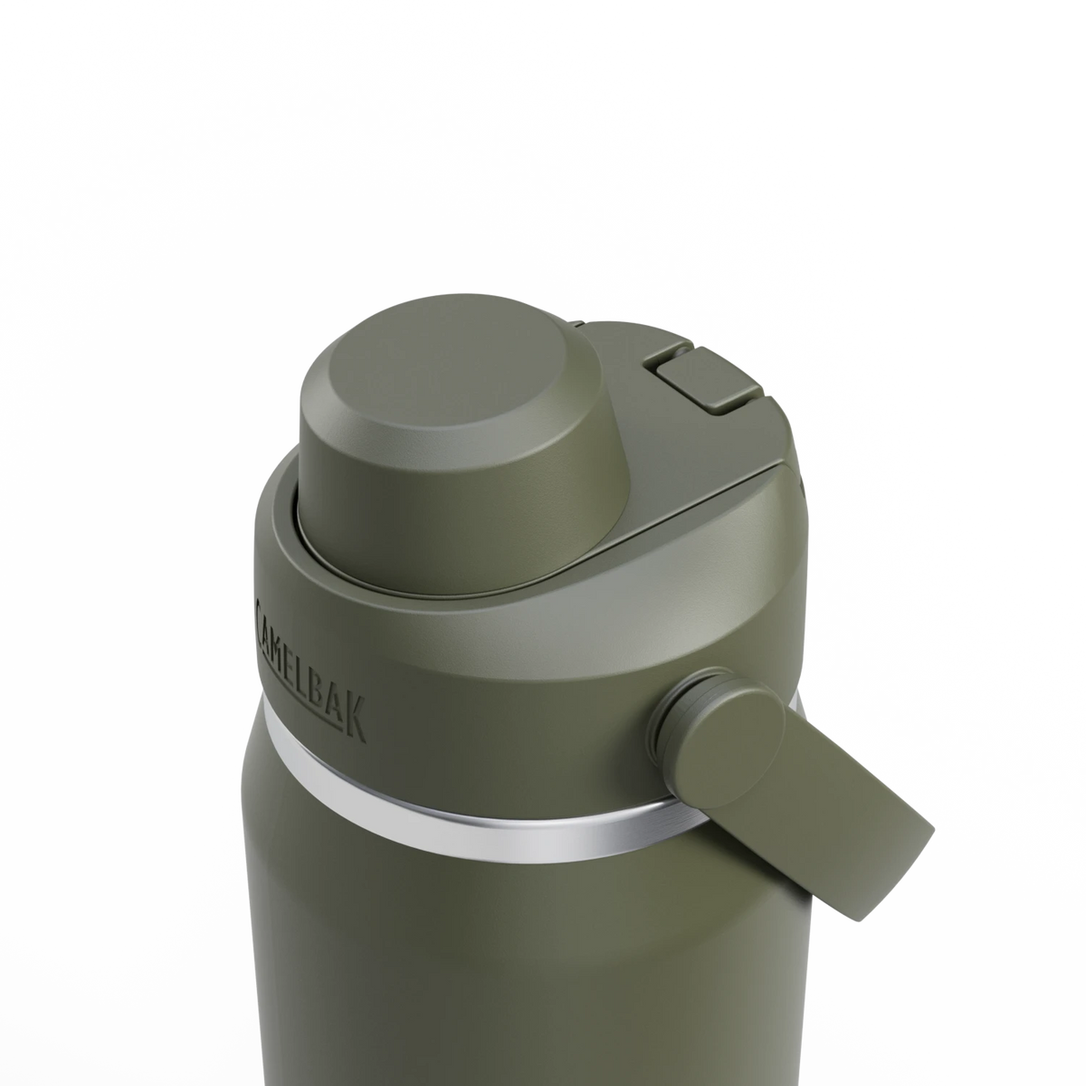 Camelbak Thrive™ Chug 25oz Bottle, Insulated Stainless Steel Outdoor Action Moss- Leak Proof Lid