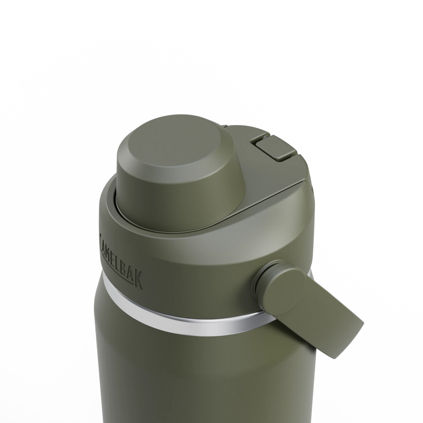 Camelbak Thrive™ Chug 25oz Bottle, Insulated Stainless Steel Outdoor Action Moss- Leak Proof Lid