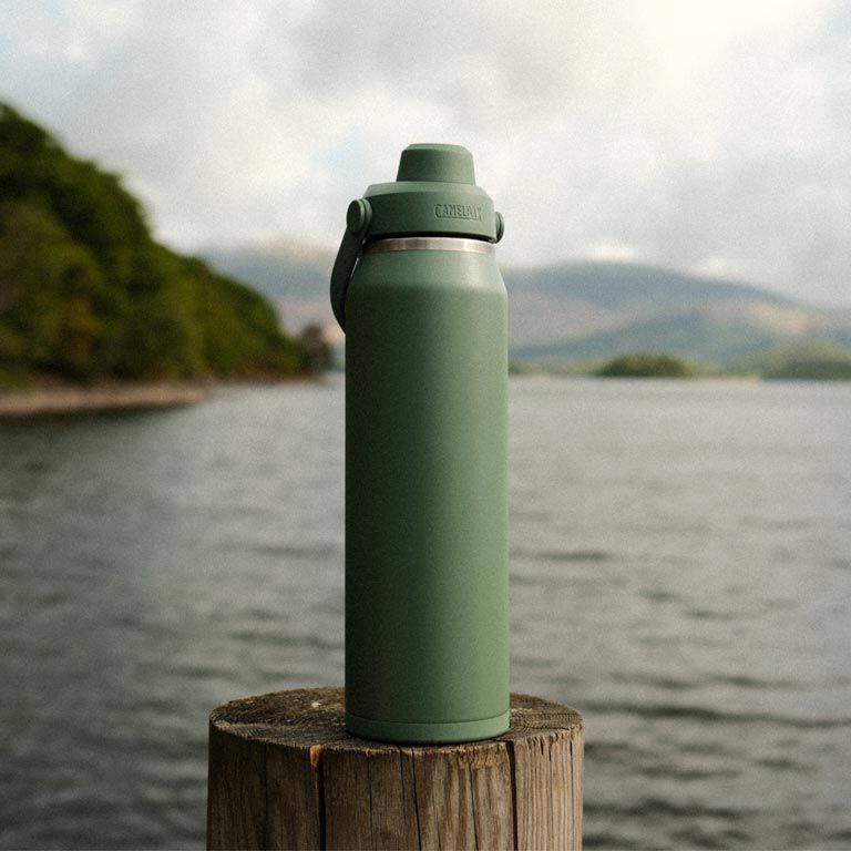 Camelbak Thrive™ Chug 25oz Bottle, Insulated Stainless Steel Outdoor Action Moss- Outdoor View