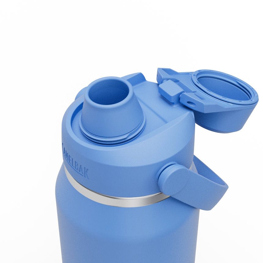 Camelbak Thrive™ Chug 32oz Bottle, Insulated Stainless Steel Outdoor Action Sky Blue- Open