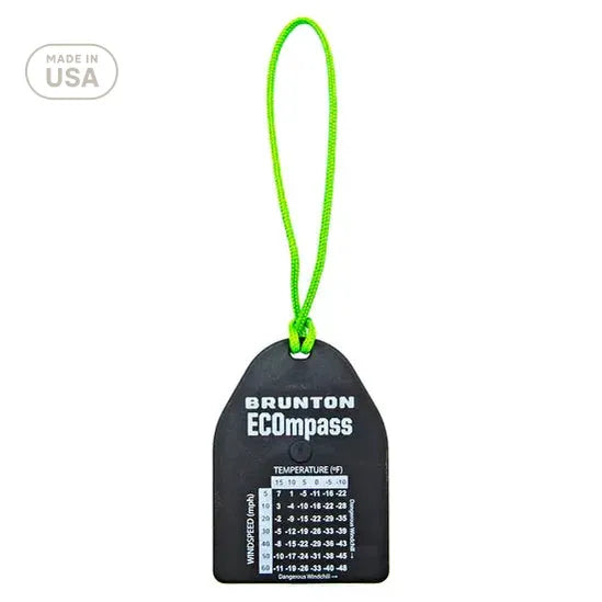 Brunton Tag-Along 9045 Chill ECO Compass Outdoor Action - Back Fahrenheit
