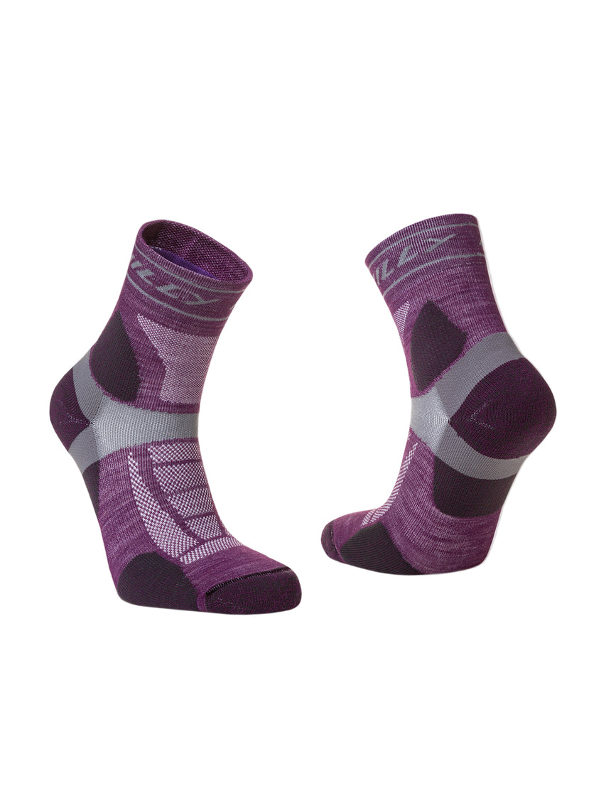 Hilly Trail Anklet Med Outdoor Action Blackberry/Grey- Pair (Opposite)