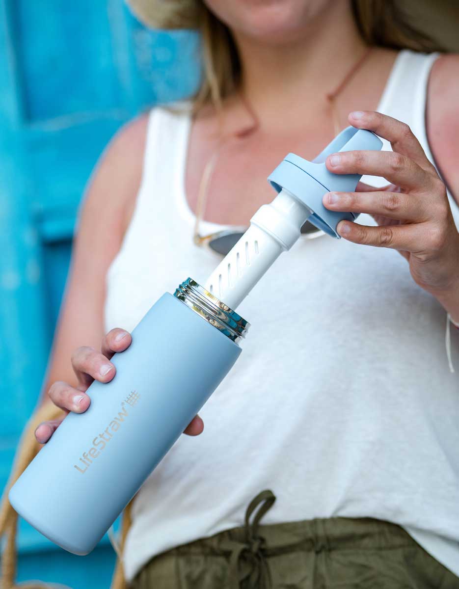 LifeStrawLifeStraw Go Series Stainless Steel Water Filter Bottle 18ozOutdoor Action