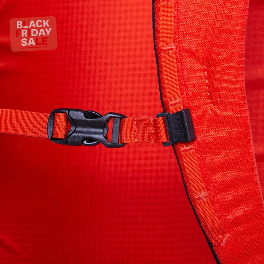 Mountain Equipment Tupilak 30+ Backpack close up cross buckle image