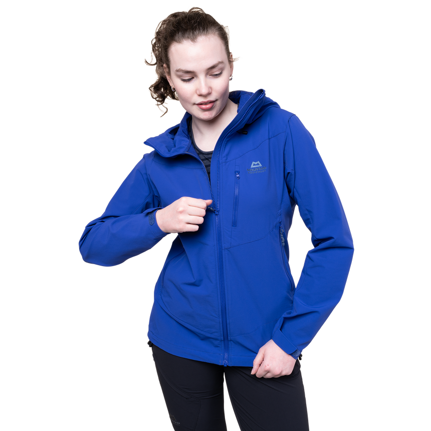 Mountain Equipment Frontier Women's Jacket Outdoor Action Clematis - YKK® moulded centre front zip