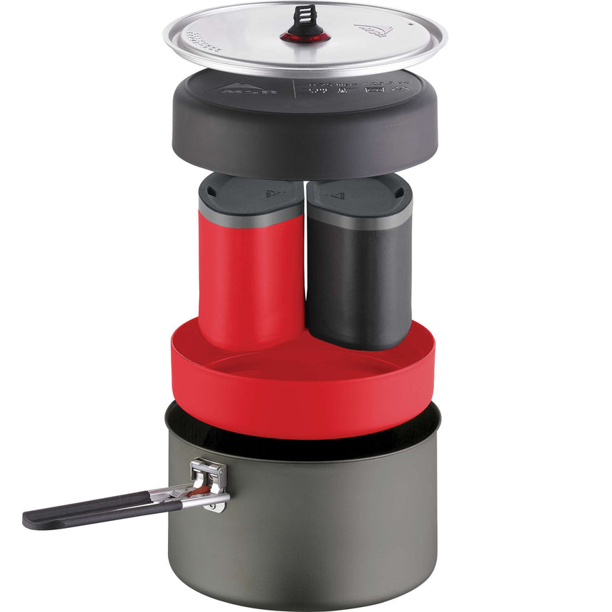 MSR Alpinist™ 2 Cook Set Outdoor Action- Nesting Detail