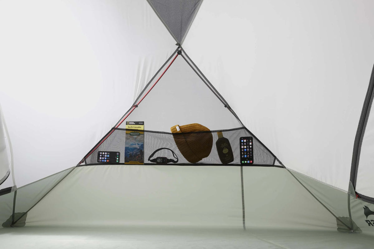 MSR Elixir™ 3-Person Backpacking Tent Outdoor Action- End Pocket Detail