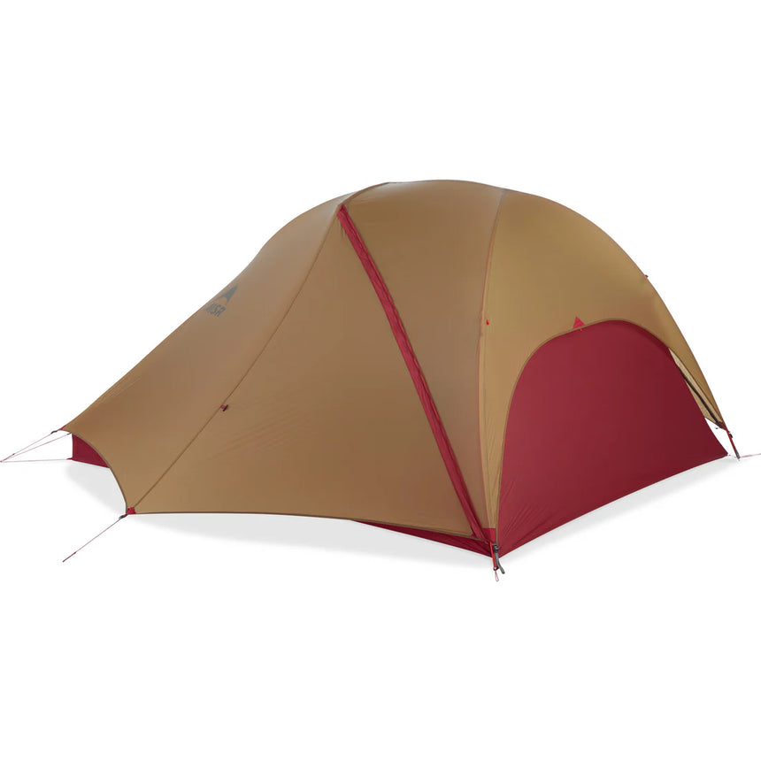 MSR FreeLite™ 3-Person Ultralight Backpacking Tent Outdoor Action- Rainfly Door Closed
