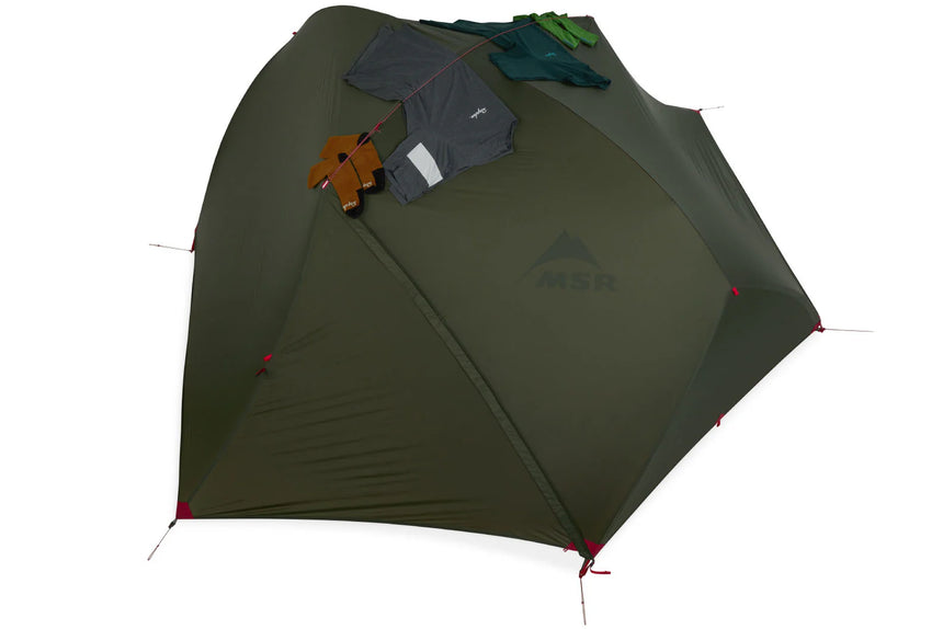MSR Hubba Hubba™ Bikepack 2-Person Tent Outdoor Action - Clothesline Exterior