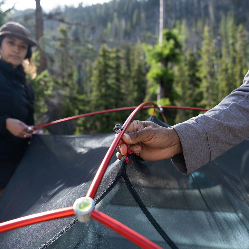 MSR Hubba Hubba™ LT 2-Person Backpacking Tent Outdoor Action- clips