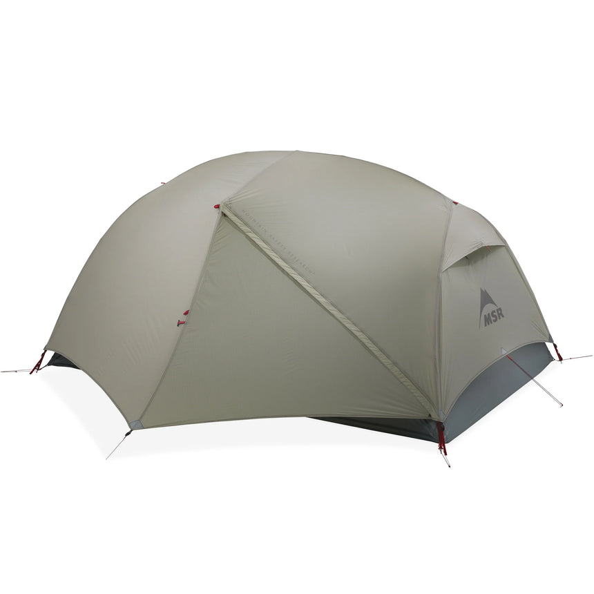 MSR Hubba Hubba™ LT 2-Person Backpacking Tent Outdoor Action- fly door closed