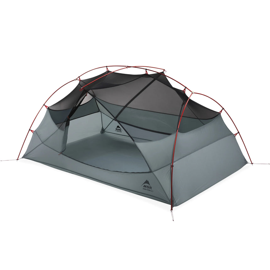 MSR Hubba Hubba™ LT 2-Person Backpacking Tent Outdoor Action- interior door open