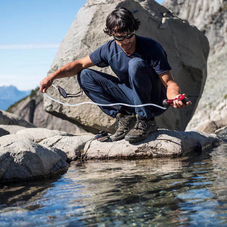 MSR HyperFlow Microfilter Outdoor Action- Product in use