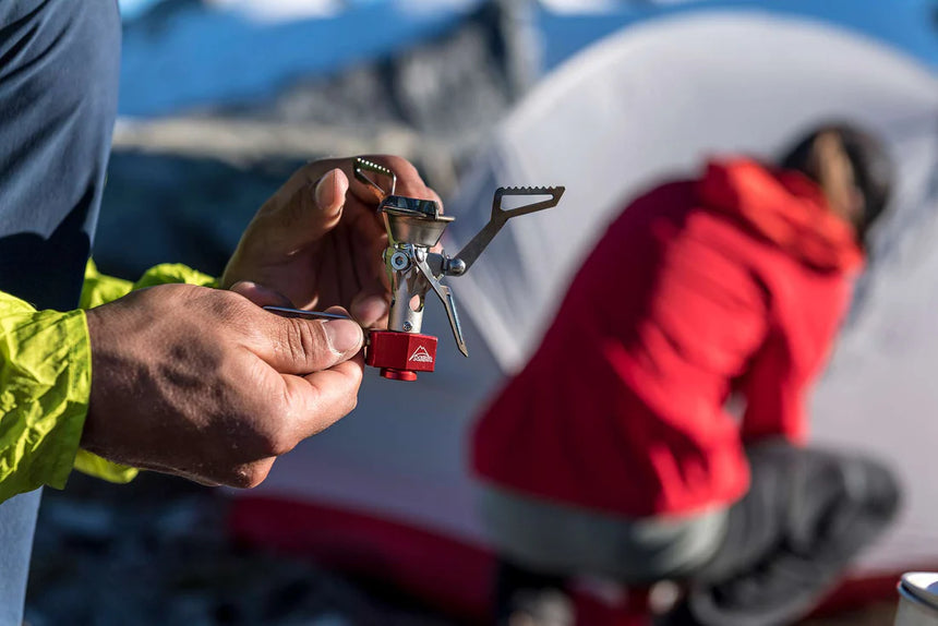 MSR PocketRocket 2 Stove Outdoor Action- product in use