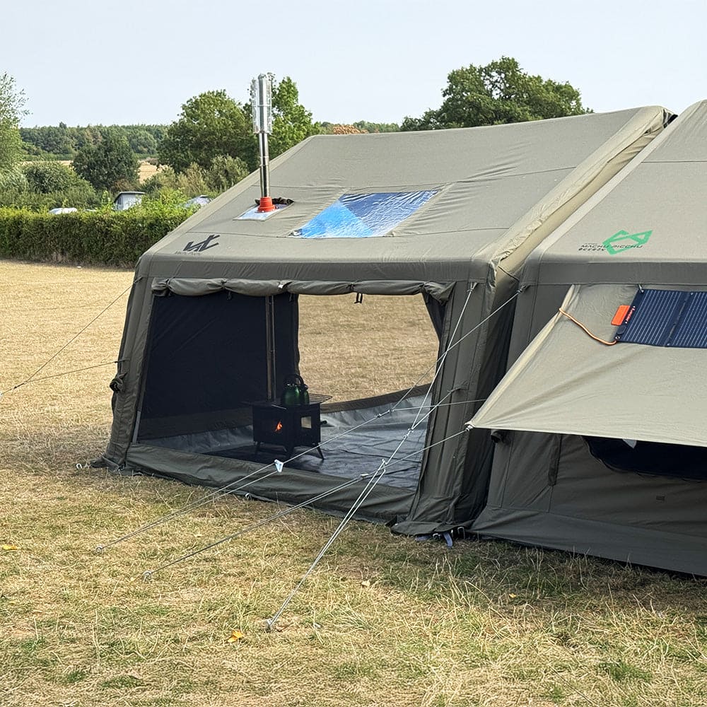 Holawild AirTek Machu Shelter in Khaki - Attached setup context
