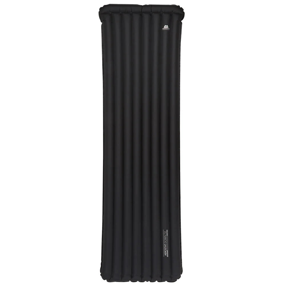 Mountain Equipment Aerostat Down 7.0 Sleeping Mat in Blue Graphite - Full Front View