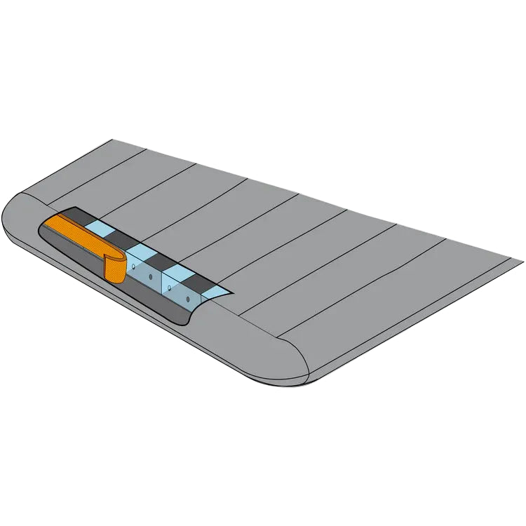 Mountain Equipment Aerostat Down 7.0 Sleeping Mat - End Baffle Diagram