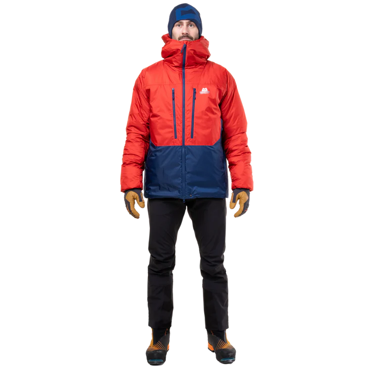 Mountain Equipment Citadel Men's Jacket in Admiral/Chili - Front Fit