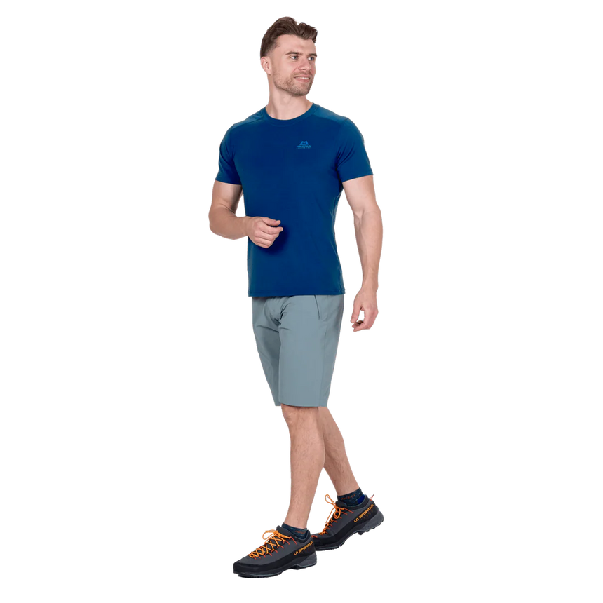 Mountain Equipment Comici Men's Short in Goblin Blue - Side Model