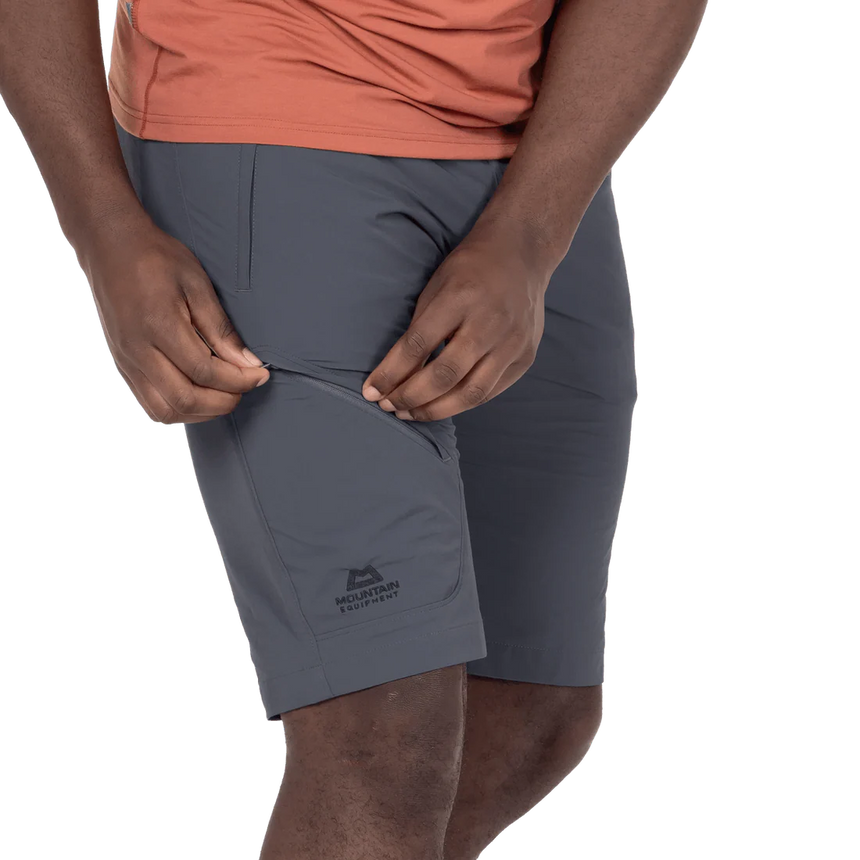 Mountain Equipment Comici Men's Short in Ombre Blue - Pocket Detail