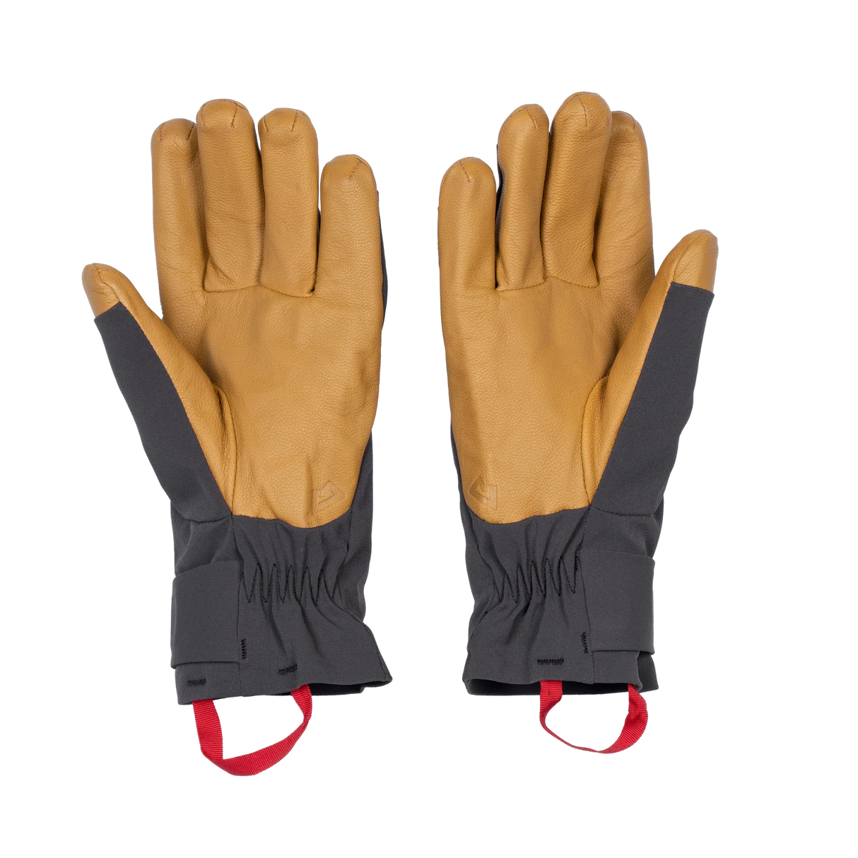 Mountain Equipment Direkt Gauntlet in Obsidian/Tan - Paired Palm View