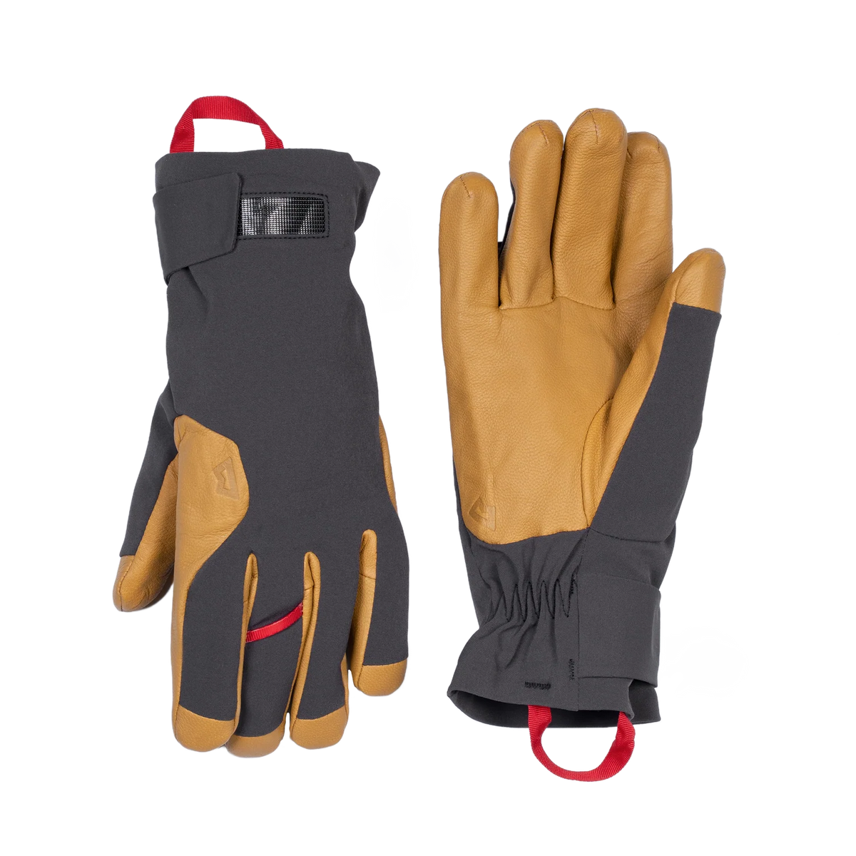 Mountain Equipment Direkt Gauntlet in Obsidian/Tan - Paired Side View