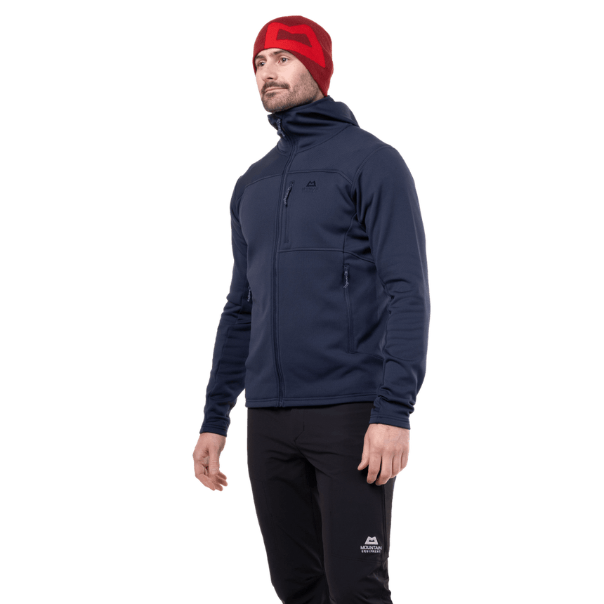 Mountain Equipment Durian Hooded Men's Jacket in Cosmos - Back Fit 2