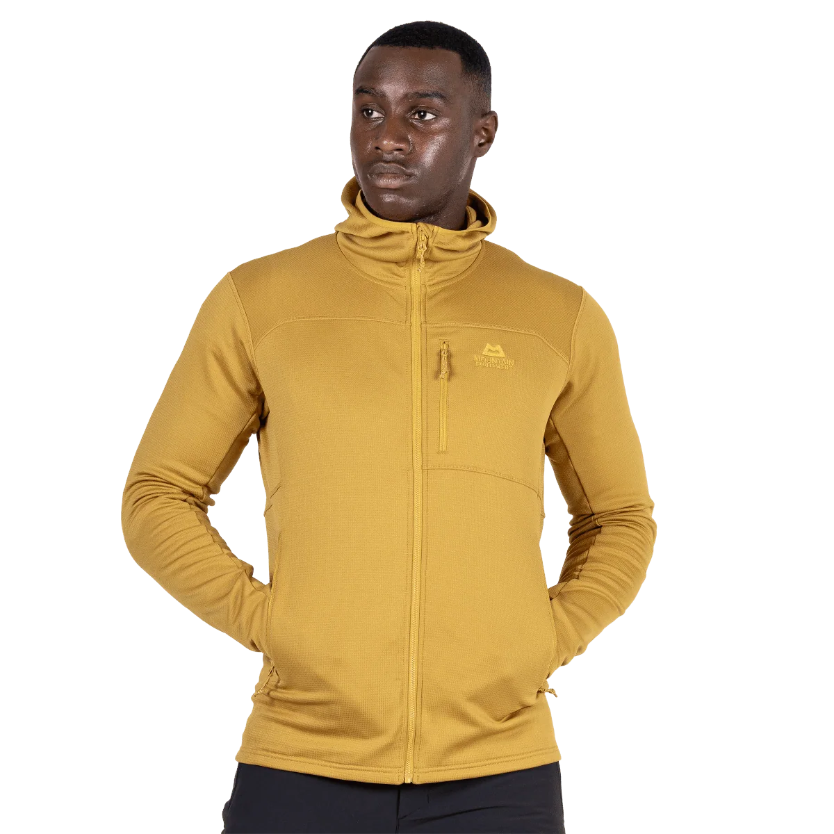 Mountain Equipment Durian Hooded Men's Jacket in Mustard - Hand Pocket
