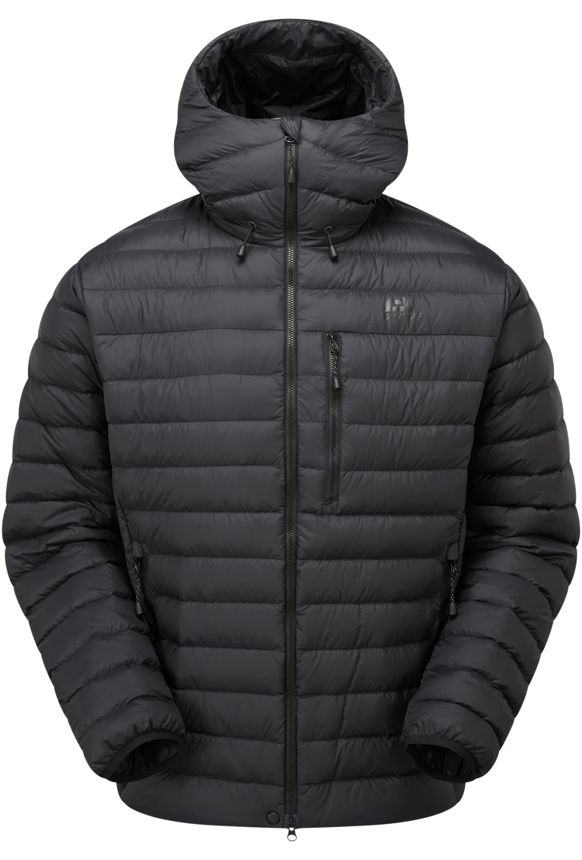 Mountain Equipment Earthrise Hooded Men's Jacket in Black/Black - Front