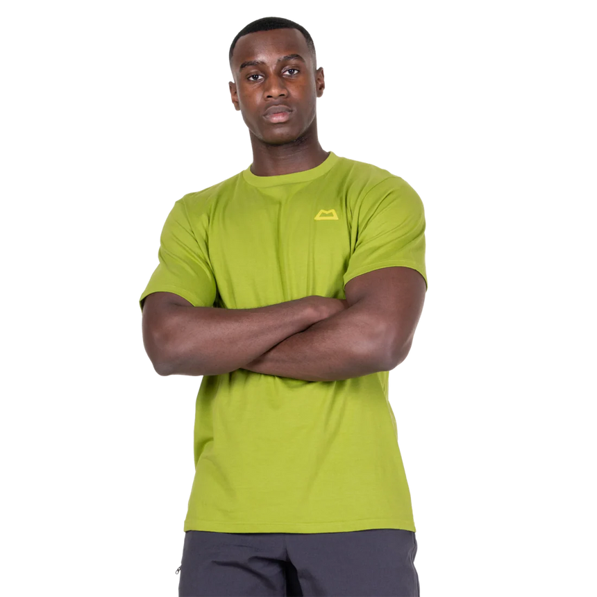Mountain Equipment Everest Men's Tee in Cactus - On Model Arms Crossed