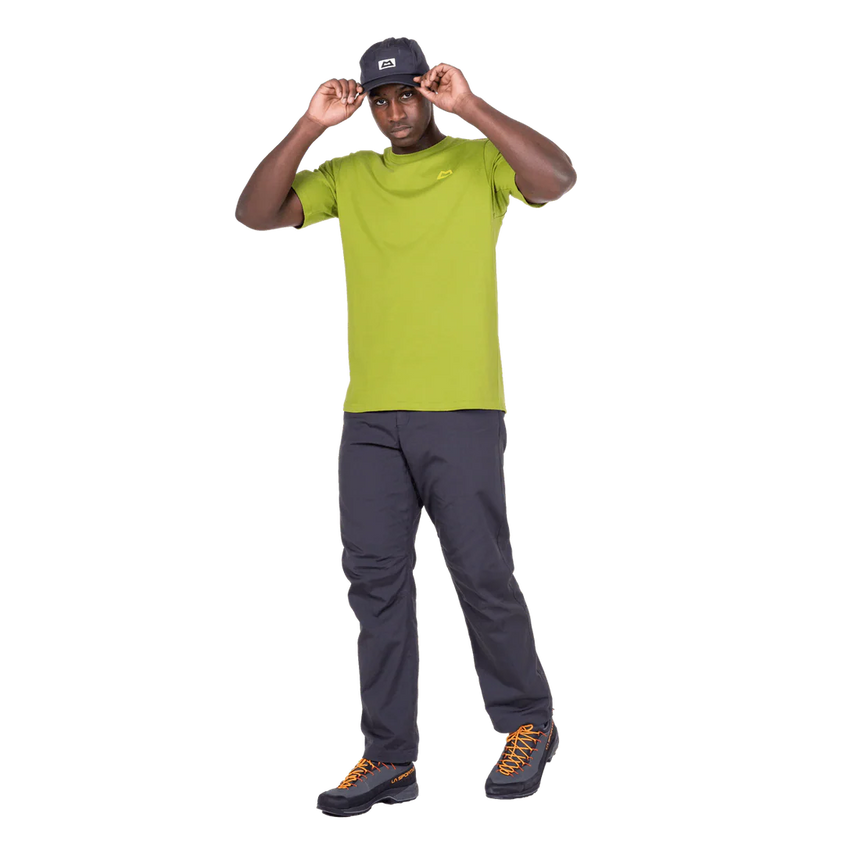Mountain Equipment Everest Men's Tee in Cactus - On Model Side