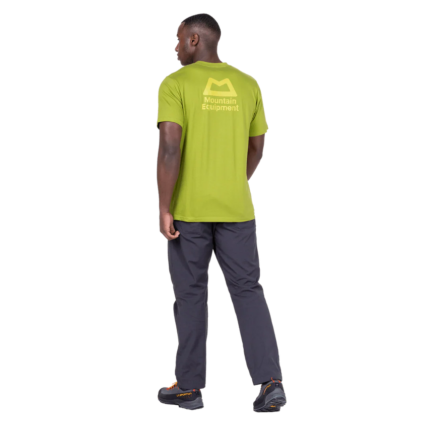 Mountain Equipment Everest Men's Tee in Cactus - On Model Walking Side