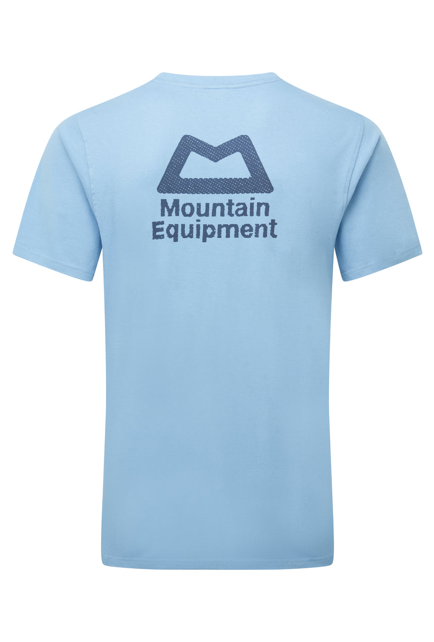 Mountain Equipment Everest Men's Tee in Heritage Blue - Back