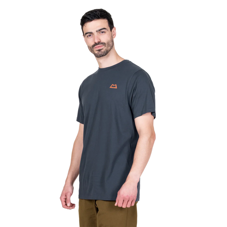 Mountain Equipment Everest Men's Tee in Ombre Blue - On Model Back