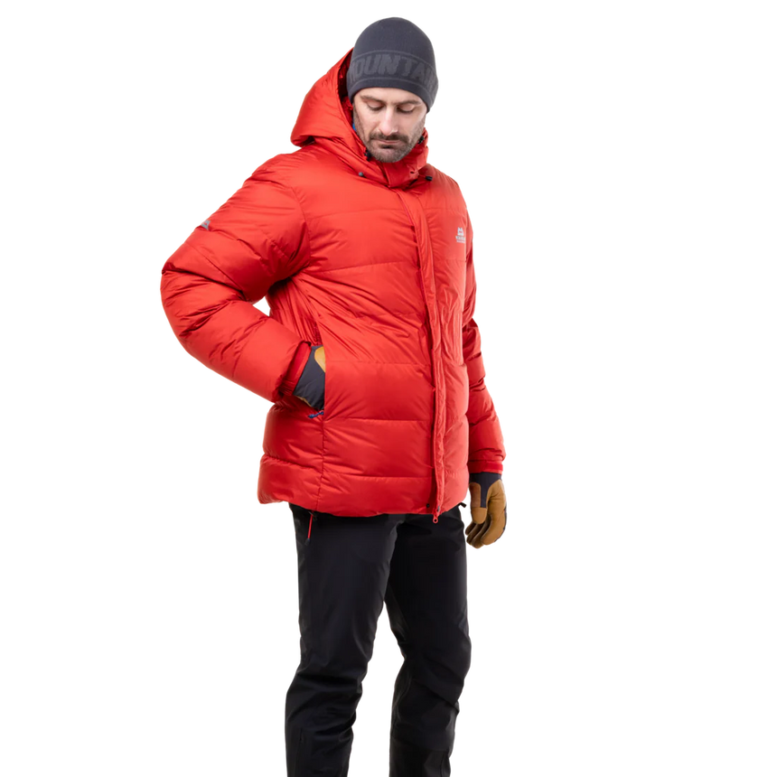 Mountain Equipment Gasherbrum Men's Jacket in Chili Red - On Model Front