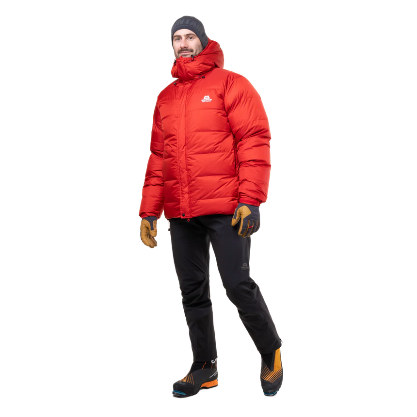 Mountain Equipment Gasherbrum Men's Jacket in Chili Red - On Model Three Quarter